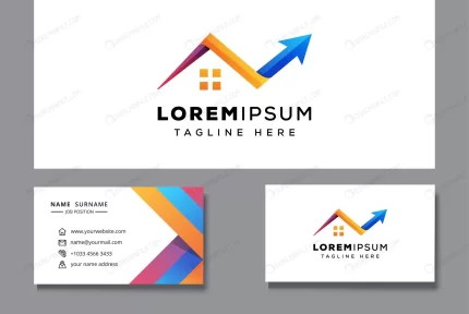 real estate logo template with business card crc49ab29ef size1.44mb - title:graphic home - اورچین فایل - format: - sku: - keywords: p_id:353984