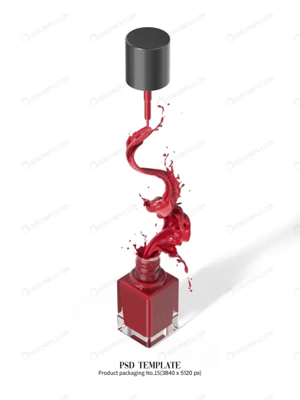 red nail polish isolated white background 3d rend crc6effd556 size13.54mb - title:graphic home - اورچین فایل - format: - sku: - keywords: p_id:353984