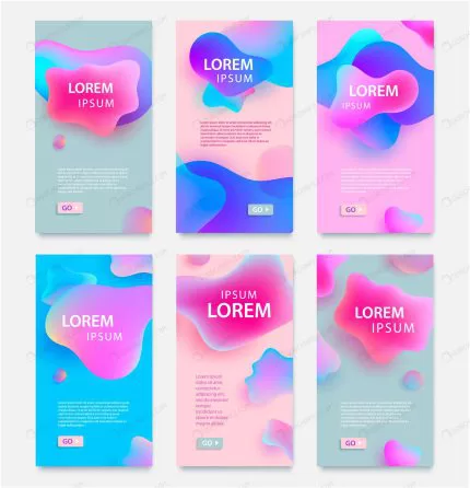 set creative fluid style poster set dynamic shape crcd3b688f9 size6.29mb - title:graphic home - اورچین فایل - format: - sku: - keywords: p_id:353984