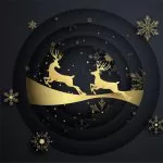 two reindeer jump circle with gold snowflake merr crcae2cc113 size4.99mb - title:Home - اورچین فایل - format: - sku: - keywords:وکتور,موکاپ,افکت متنی,پروژه افترافکت p_id:63922