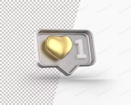 3d golden heart notification icon 2 crcb58abc74 size12.30mb - title:graphic home - اورچین فایل - format: - sku: - keywords: p_id:353984