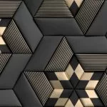 3d tiles soft geometry form made from black leath crc90703b2f size10.29mb 5810x3355 - title:Home - اورچین فایل - format: - sku: - keywords:وکتور,موکاپ,افکت متنی,پروژه افترافکت p_id:63922