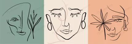 abstract line woman face collection crcd736ad0b size1.96mb - title:graphic home - اورچین فایل - format: - sku: - keywords: p_id:353984