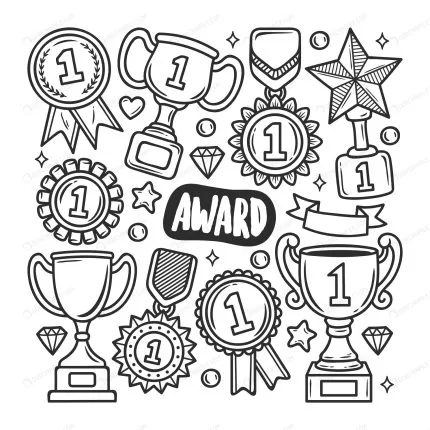 award icons hand drawn doodle coloring crc789dd9bb size3.79mb - title:graphic home - اورچین فایل - format: - sku: - keywords: p_id:353984