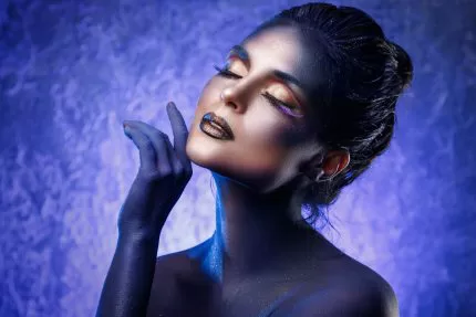 beautiful woman with creative makeup body art crc18c8cf6d size9.26mb 5200x3467 - title:graphic home - اورچین فایل - format: - sku: - keywords: p_id:353984