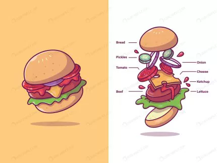 burger ingredients food crc17124097 size0.87mb - title:Home - اورچین فایل - format: - sku: - keywords:وکتور,موکاپ,افکت متنی,پروژه افترافکت p_id:63922