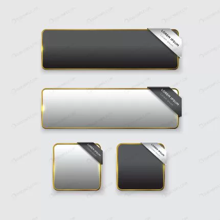 button set web glossy black gold crcd25d05e8 size2.68mb - title:graphic home - اورچین فایل - format: - sku: - keywords: p_id:353984