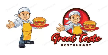 cartoon chef holding hamburger character mascot l crc85da4610 size3.19mb - title:graphic home - اورچین فایل - format: - sku: - keywords: p_id:353984