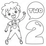 - child indicating two line art drawing kids colori crc3234fc6b size1.31mb - Home