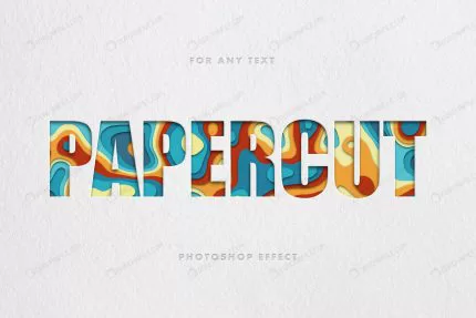 colorful papercut text effect template crc70027ad3 size50.55mb - title:graphic home - اورچین فایل - format: - sku: - keywords: p_id:353984