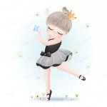 - cute little girl ballerina with watercolor illust crc7fda0332 size9.01mb - Home
