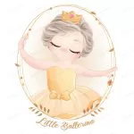 - cute little girl ballerina with watercolor illust crcc91ff552 size8.81mb - Home