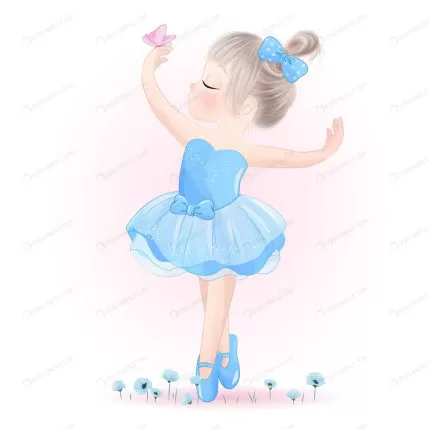 cute little girl ballerina with watercolor illust crcde1db7af size8.20mb - title:graphic home - اورچین فایل - format: - sku: - keywords: p_id:353984