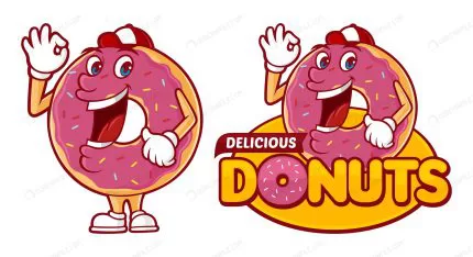 delicious donuts logo template with funny charact crce649373d size0.85mb - title:Home - اورچین فایل - format: - sku: - keywords:وکتور,موکاپ,افکت متنی,پروژه افترافکت p_id:63922