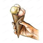 female hand holding ice cream waffle cone from sp crcb14d1ade size7.62mb - title:Home - اورچین فایل - format: - sku: - keywords:وکتور,موکاپ,افکت متنی,پروژه افترافکت p_id:63922