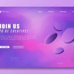 landing page with holographic background 3d shape crca8d2df5d size4.81mb - title:Home - اورچین فایل - format: - sku: - keywords:وکتور,موکاپ,افکت متنی,پروژه افترافکت p_id:63922