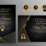 luxury gold black halftone certificate with gold crc7f01661a size25.03mb - title:Home - اورچین فایل - format: - sku: - keywords:وکتور,موکاپ,افکت متنی,پروژه افترافکت p_id:63922