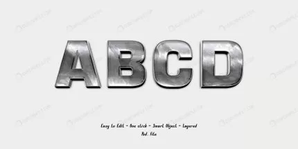 mockup 3d effect font alphabet with silver textur crc41943572 size66.00mb - title:graphic home - اورچین فایل - format: - sku: - keywords: p_id:353984