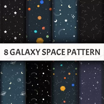 seamless galaxy pattern set crca1152245 size7.30mb - title:graphic home - اورچین فایل - format: - sku: - keywords: p_id:353984