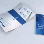 - simple realistic a4 trifold brochure paper mockup crce377e3c7 size33.35mb - Home