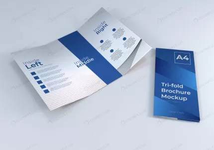simple realistic a4 trifold brochure paper mockup crce377e3c7 size33.35mb - title:graphic home - اورچین فایل - format: - sku: - keywords: p_id:353984