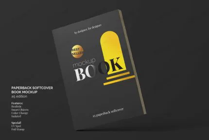 softcover paperback book mockup top view 2 crc133de61f size43.12mb - title:graphic home - اورچین فایل - format: - sku: - keywords: p_id:353984