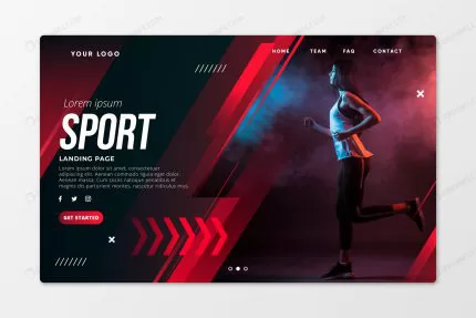sport landing page template with photo crce3a3cf3f size3.41mb - title:graphic home - اورچین فایل - format: - sku: - keywords: p_id:353984