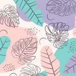 - summer pattern background minimal coloured leaves crcae284dbf size1.36mb - Home