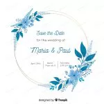 blue floral frame wedding invitation crc03dc0803 size4.12mb - title:Home - اورچین فایل - format: - sku: - keywords:وکتور,موکاپ,افکت متنی,پروژه افترافکت p_id:63922