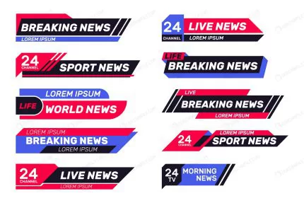 breaking news tv banners set crcdba87462 size1.82mb - title:graphic home - اورچین فایل - format: - sku: - keywords: p_id:353984