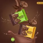 chocolate cookies realistic mock up delicious des crc8bd926af size13.29mb - title:Home - اورچین فایل - format: - sku: - keywords:وکتور,موکاپ,افکت متنی,پروژه افترافکت p_id:63922
