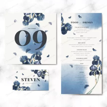 floral wedding invitation card template set vecto crc8a07fcbc size37.25mb - title:graphic home - اورچین فایل - format: - sku: - keywords: p_id:353984