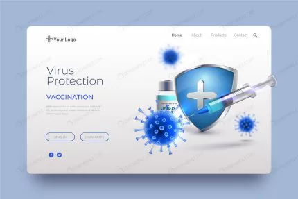 realistic coronavirus vaccine landing page crc27c294da size6.33mb - title:Home - اورچین فایل - format: - sku: - keywords:وکتور,موکاپ,افکت متنی,پروژه افترافکت p_id:63922