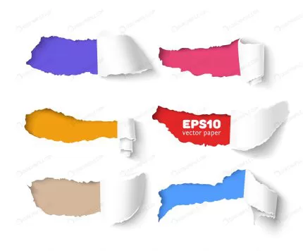 set holes white paper with torn sides colorful pa crca350445d size3.52mb - title:Home - اورچین فایل - format: - sku: - keywords:وکتور,موکاپ,افکت متنی,پروژه افترافکت p_id:63922