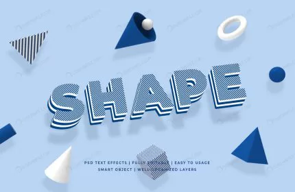 shape geometric shape 3d text style effect mockup crc0b2e8f4d size4.79mb - title:graphic home - اورچین فایل - format: - sku: - keywords: p_id:353984