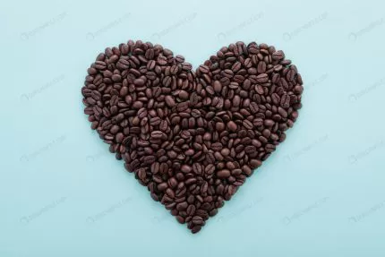 big heart shape made coffee beans crc8d9b7c4a size9.45mb 5760x3840 - title:graphic home - اورچین فایل - format: - sku: - keywords: p_id:353984