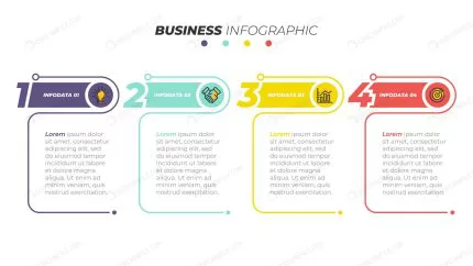 business infographics template timeline with 4 st crc27e87e57 size1.55mb - title:Home - اورچین فایل - format: - sku: - keywords:وکتور,موکاپ,افکت متنی,پروژه افترافکت p_id:63922