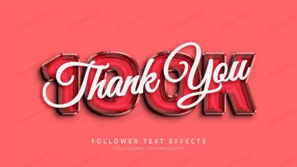 thank you 100k followers 3d text style effect crc744f0ab3 size6.76mb - title:graphic home - اورچین فایل - format: - sku: - keywords: p_id:353984